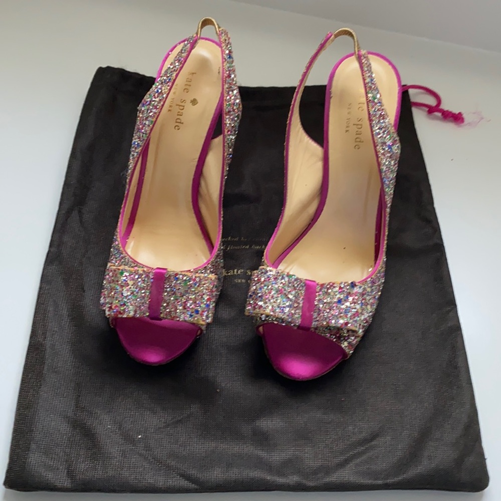 Kate Spade Sela Glitter Heels
